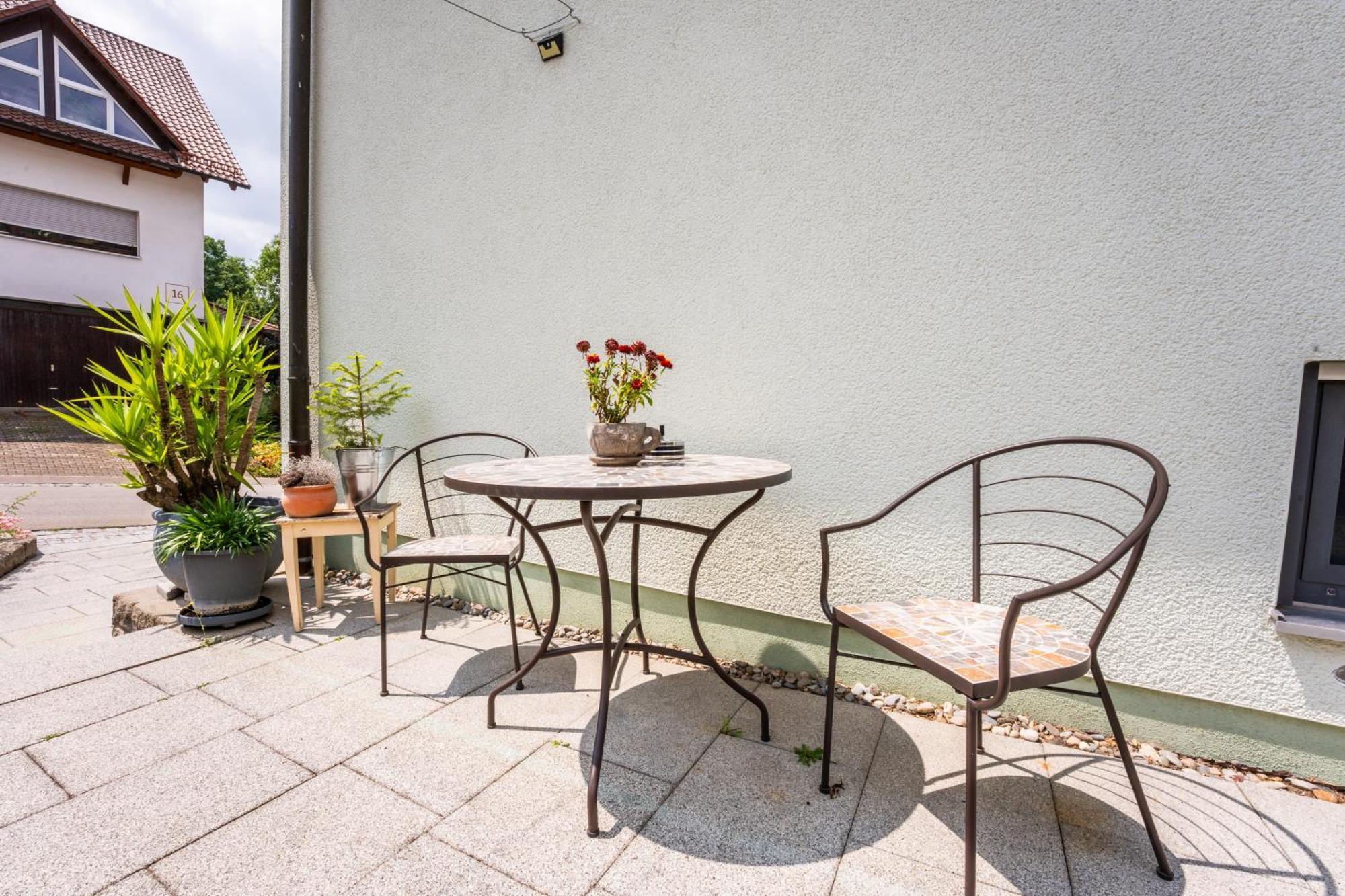 Laendliche 2-Zimmer Wohnung Bad Ditzenbach Dış mekan fotoğraf
